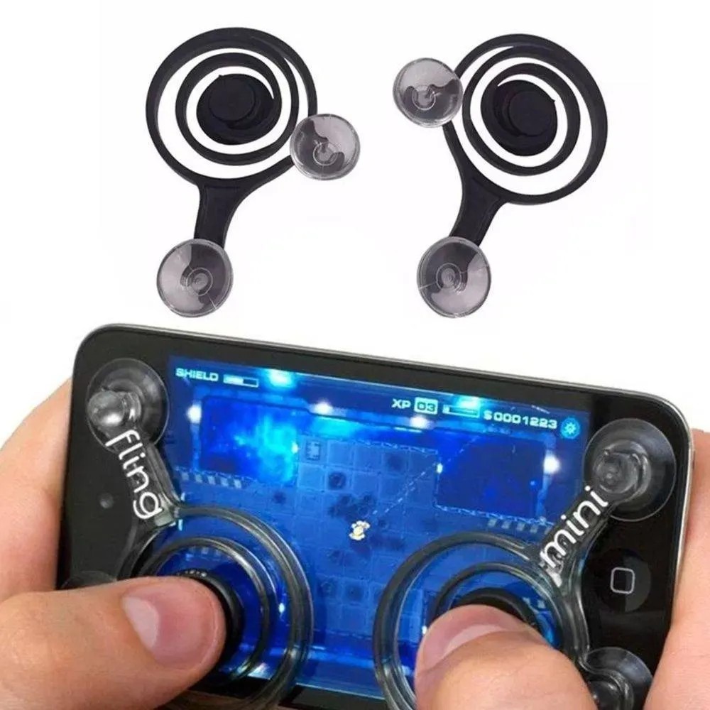 Mini Mobile 2 Unidades Joystick Controle Celular Android Preto