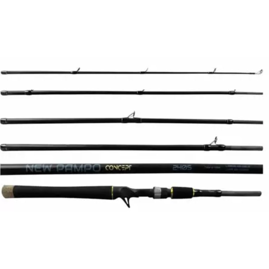 Vara Carretilha NEW PAMPO CONCEPT 5 partes 20-50lb - Albatroz