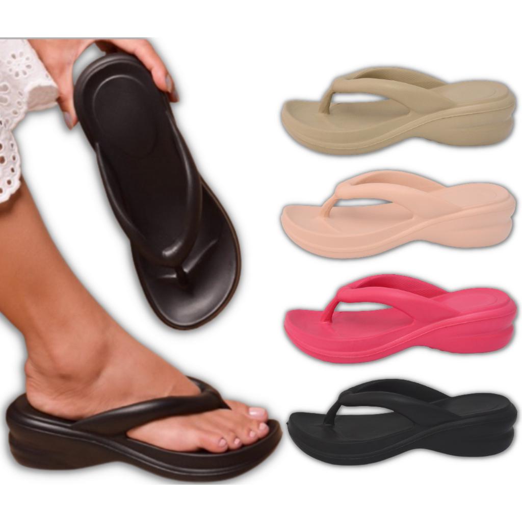 Chinelo Ortopédico Feminino Nuvem Original Tamanco Ortopedico Esporão Leve Confortável Macio Sandália Casual Anabela