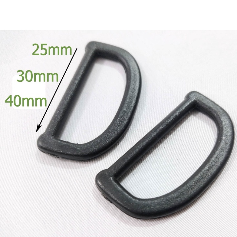Plástico Meia Argola 25mm, 30mm e 40mm com 25 Unidades