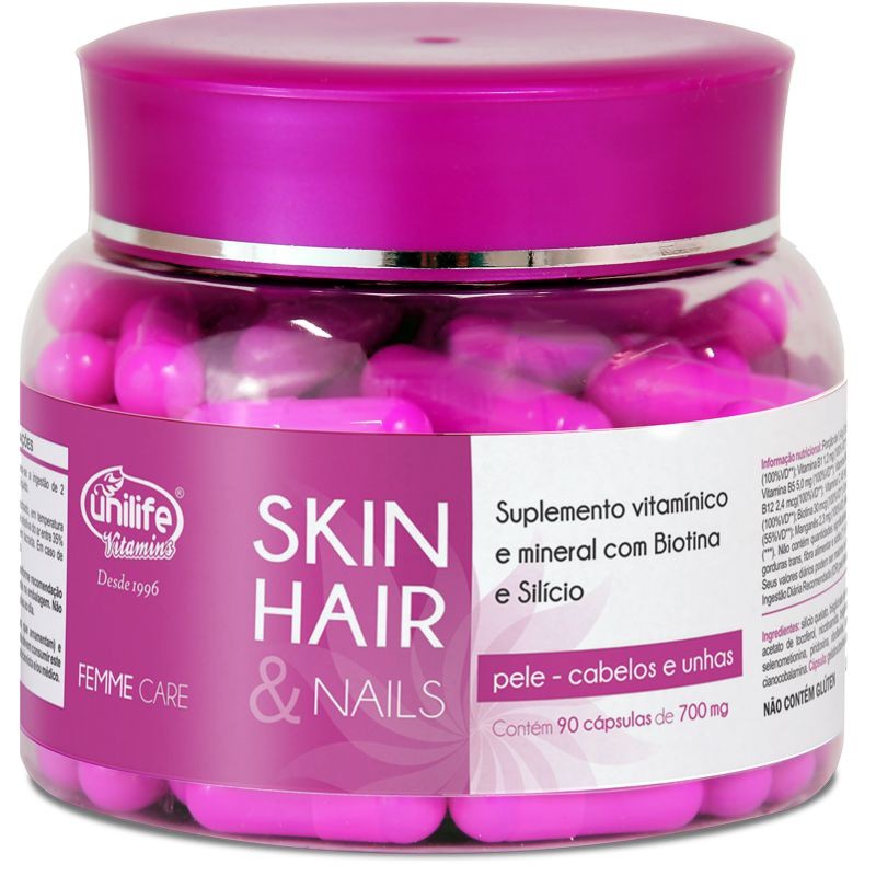 Skin Hair e Nails Femme Care 90 Cápsulas -  Unilife em Oferta na Shopee