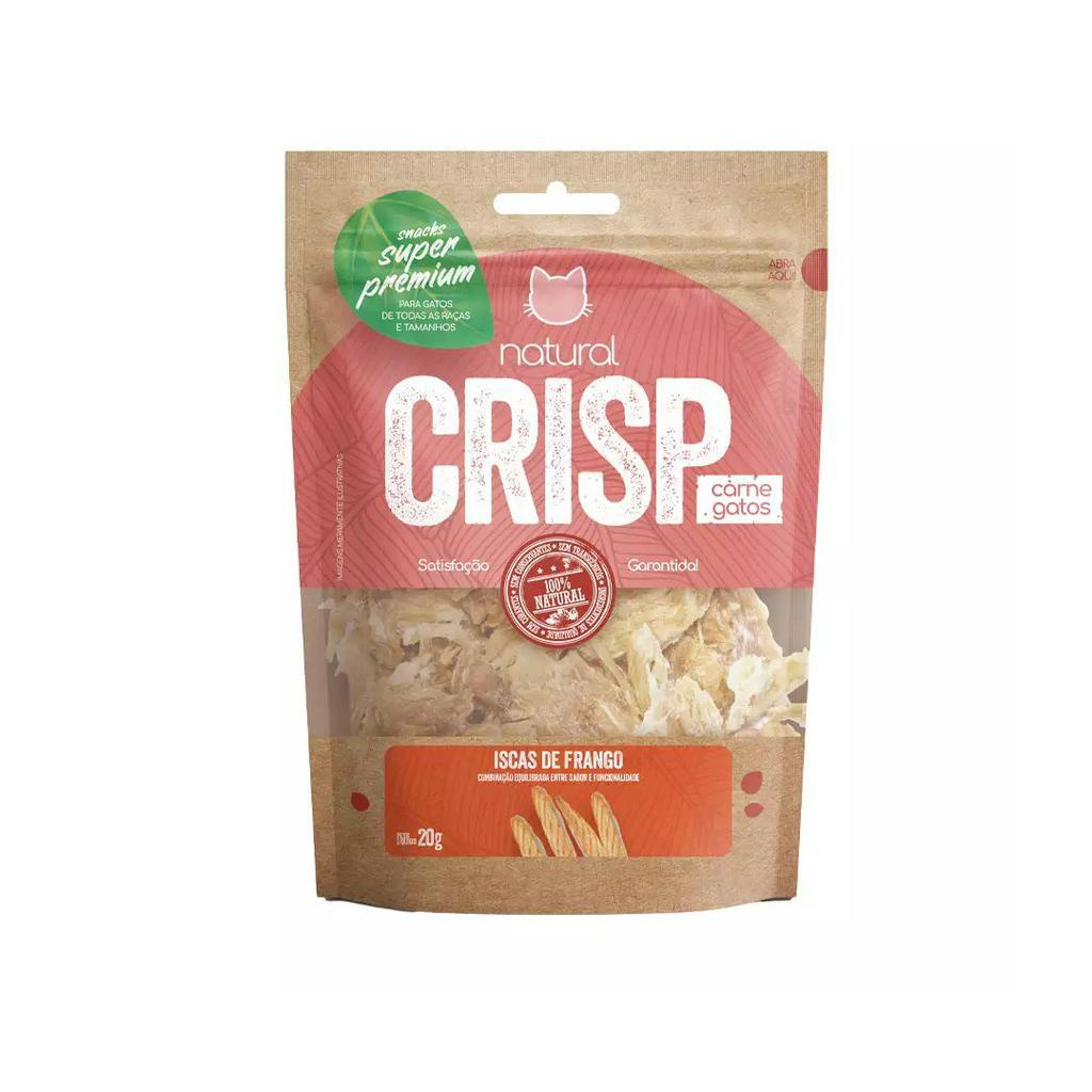 Petisco Para Gatos Iscas De Frango 20g Natural Crisp