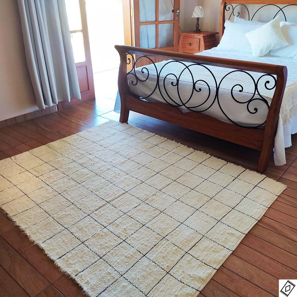 Tapete Sala Peludo Bege - Comprar com Melhor Preço em Decoração