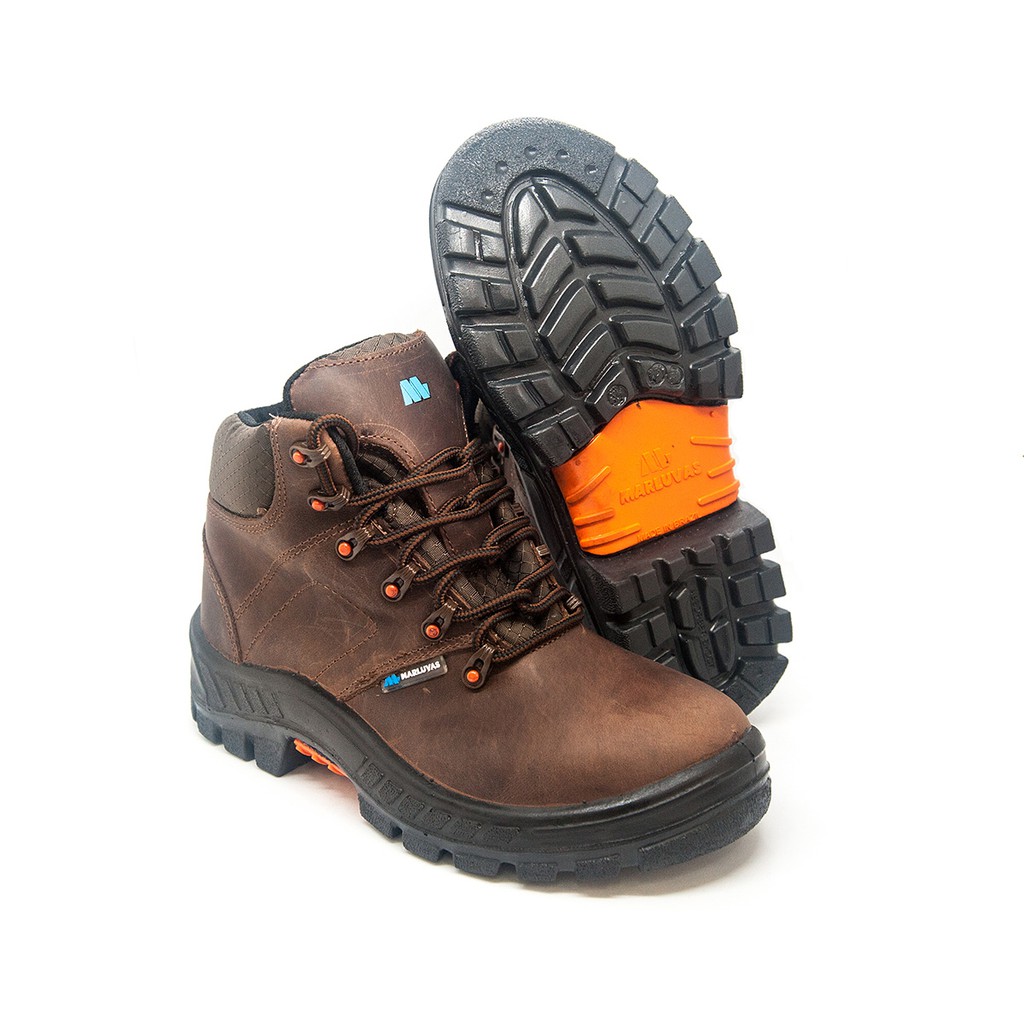 Bota Segurança Couro Parafinado Café Marluvas 75BPR26 CLI CNP CA 39251