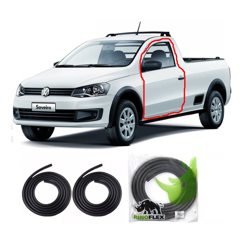 Par Borrachas Porta Lateral Saveiro Santana Quantum Aba Estr em Oferta na Shopee