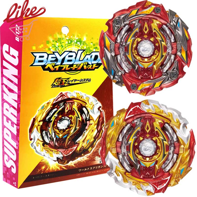 Spinning Tops Gyro B-172 World Spriggan Super King Com LR Spark Lançador Beylauncher Conjunto De Brinquedos