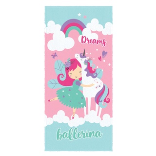 Toalha Felpuda Infantil Sonho encantado Lepper 60x1.20m em Oferta na Shopee