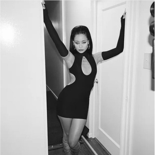 Vestido Maddy Euphoria ( Acompanha Luvas) ( Canelado ) ( MADDY EUPHORIA )