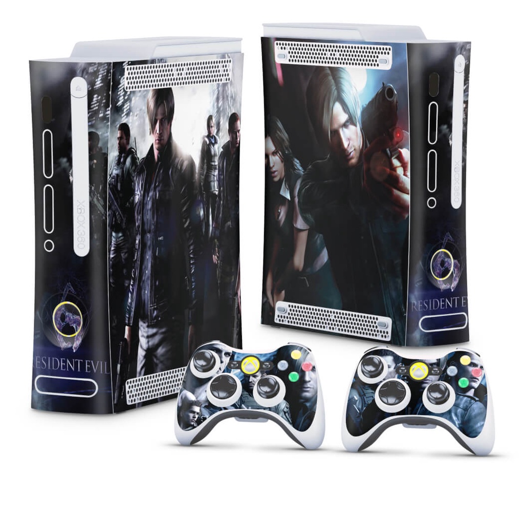 Skin Xbox 360 Fat Arcade Adesivo - Resident Evil 6