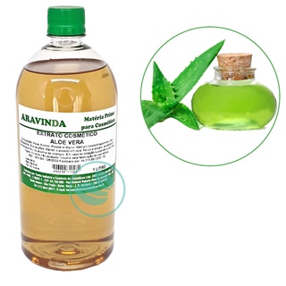Extrato Glicólico Cosmético Aloe Vera para Shampoo Sabonete e Creme 1 Lt