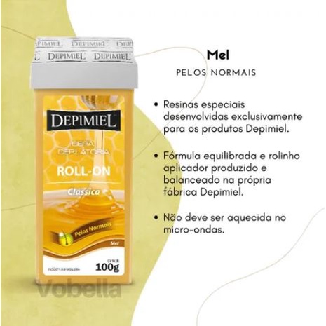 Cera Depilatória Roll-On Clássica Depimiel 100g Depilação