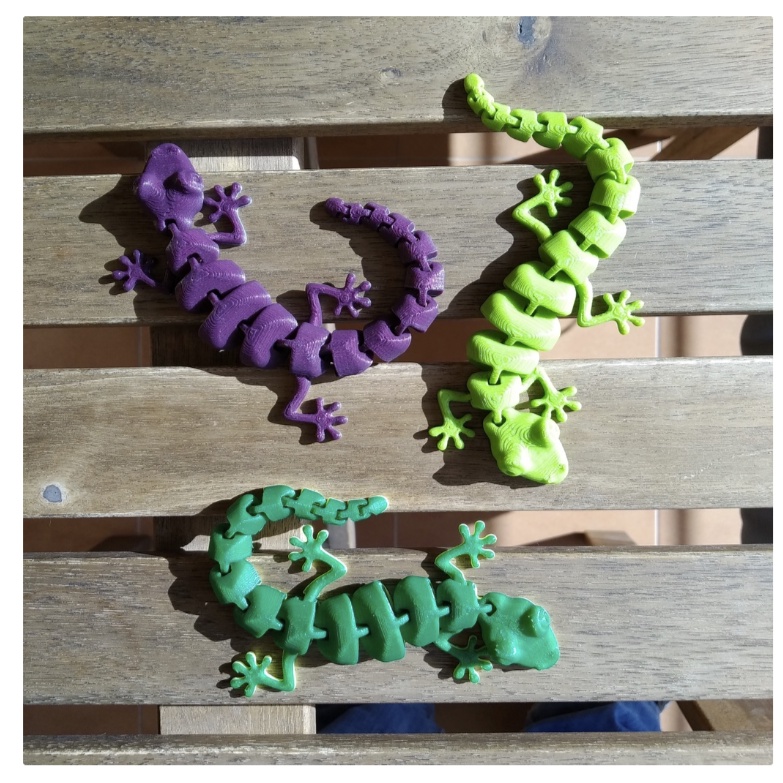 Lagartixa Articulada Decorativa - 3 Unidades em Oferta na Shopee