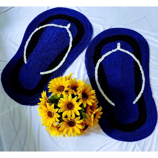 Tapete de porta 75cm x 44cm Frufru MODELO EM CHINELO EM MALHA GEL PARA DECORAÇÃO ( 1 unidade)