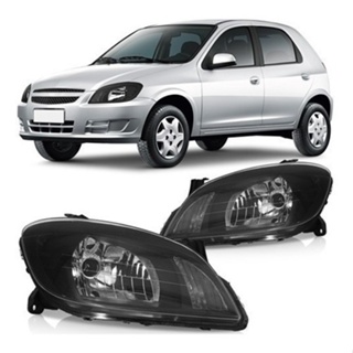 Farol Celta 2006 Mascara Negra Lado Direito em Oferta na Shopee