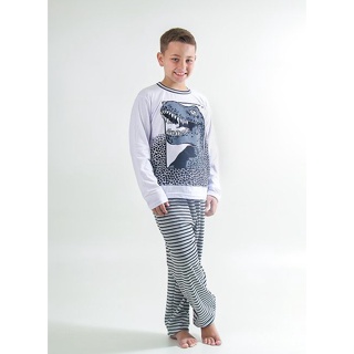 Pijama Menino Infantil Rex Listras em Oferta na Shopee