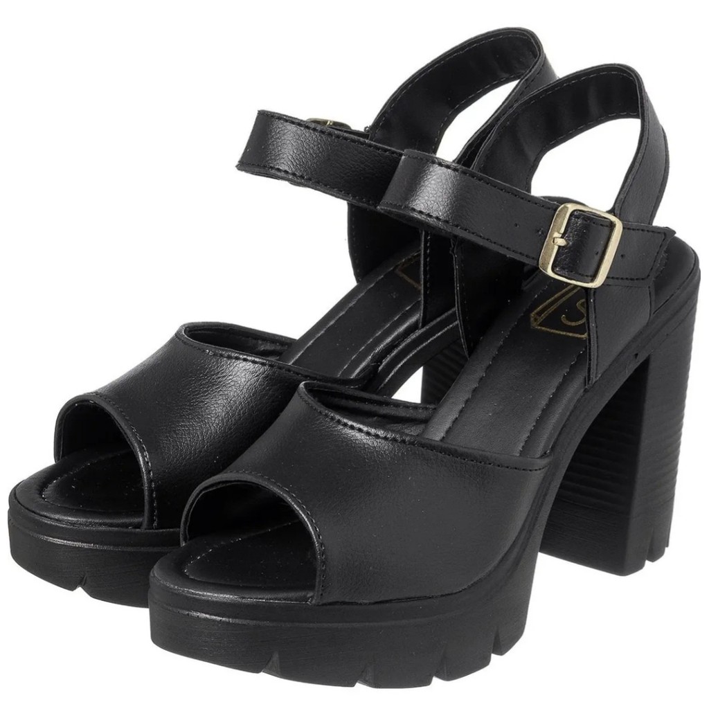 Sandália  Plataforma Gaspea Larga em Oferta na Shopee