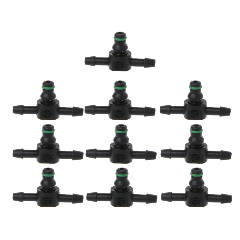Estone Qualidade 10 Peças Para Conector Tipo T Mangueira Marceneiro Tubo Combustível 110 Série Injetor Retorno Óleo Refl