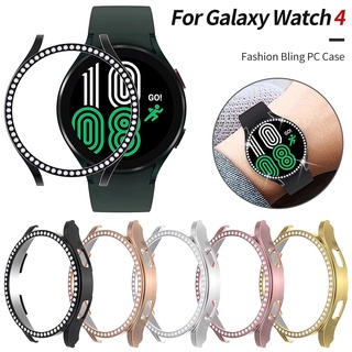 PC Diamante Protector Capa Para Samsung Galaxy Relógio Caso Clássico 4 4mm 46mm Watch4 40mm 45mm Magro Bumper case