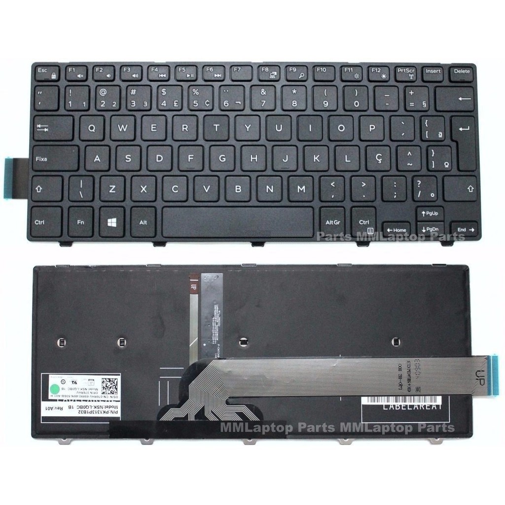 Teclado Retroiluminado Notebook Dell Latitude 14 Série 3000 Shopee Brasil 1045