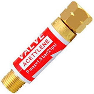 Valvula Corta Chama - Acetileno Para Regulador -ww Solda em Oferta na Shopee
