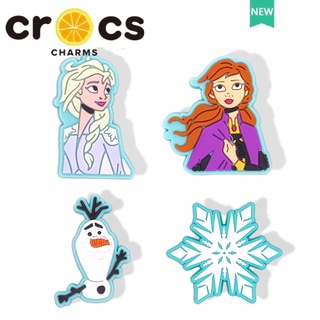 crocs jibbit Encantos Cartoon Congelado Personagens De Desenho Animado Decoração Superior Acessórios De Fivela De Sapato