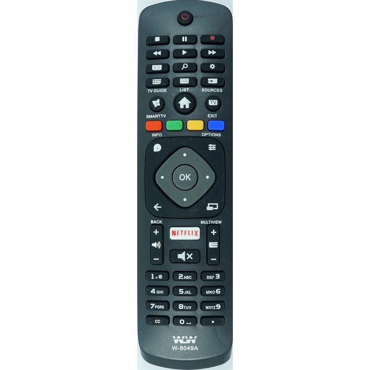 Controle Remoto para Philips Smart Tv Led Tecla Netflix 32phg5102/78/50