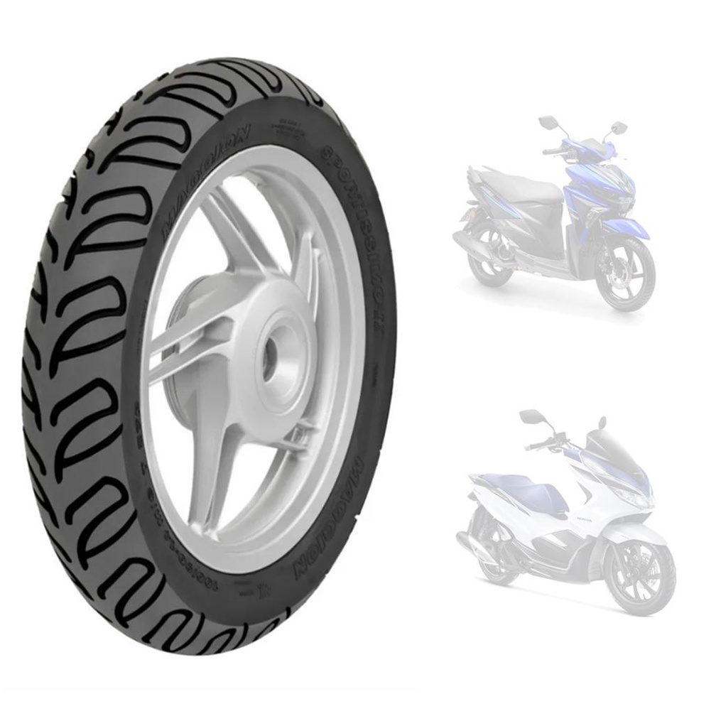 Pneu Traseiro PCX 150 NEO 125 100/90-14 SPORTISSIMO MAGGION SEM CAMARA