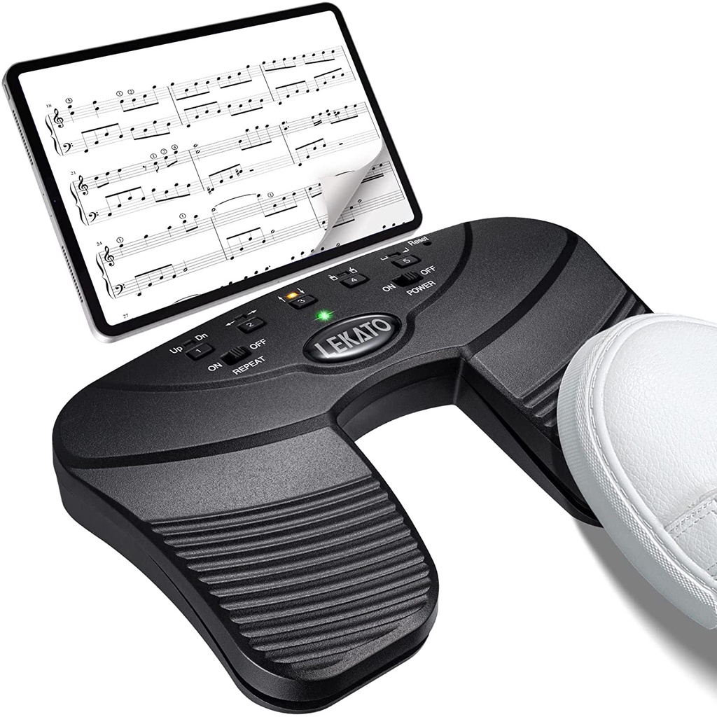 Tosuny Kabelloser Page Turner – Bluetooth Fußpedal Für Freihändiges Blättern Auf Tablet & Smartphone