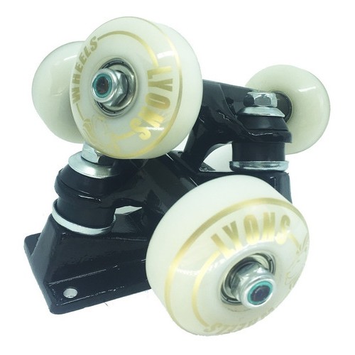Truck Para Skate (par) Com Roda Rolamentos E Parafuso DE BASE