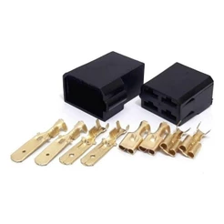 Conector Automotivo 4 Vias Com Terminais Permak Kit com 10 Peças