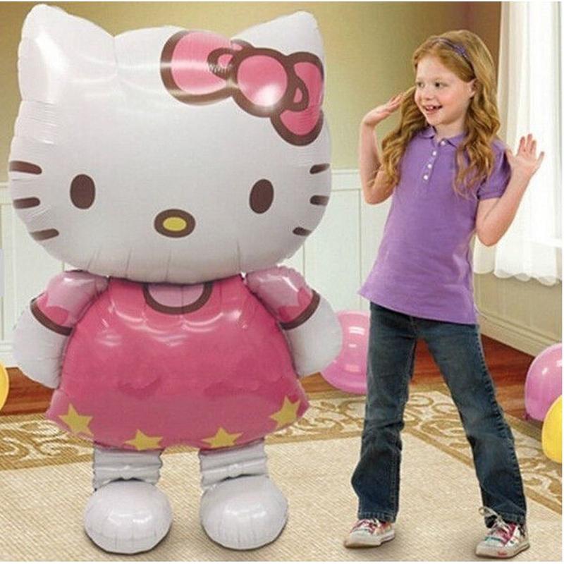 Balão De Alumínio De Hélio 70x114 Cm Hello Kitty Para Crianças/Festa De Aniversário/Presente