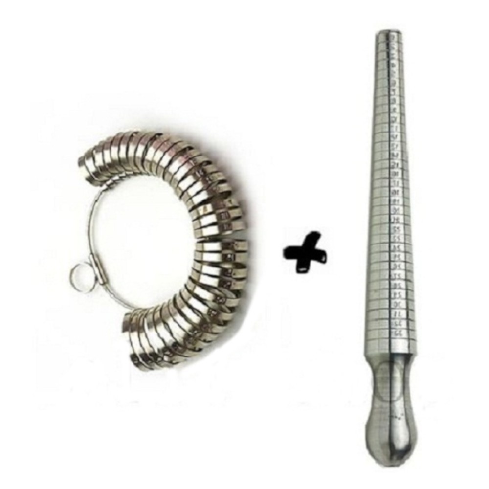 Aneleira de dedos N° 01 ao 33 + Pau Medidor de anel em Metal em Oferta na Shopee