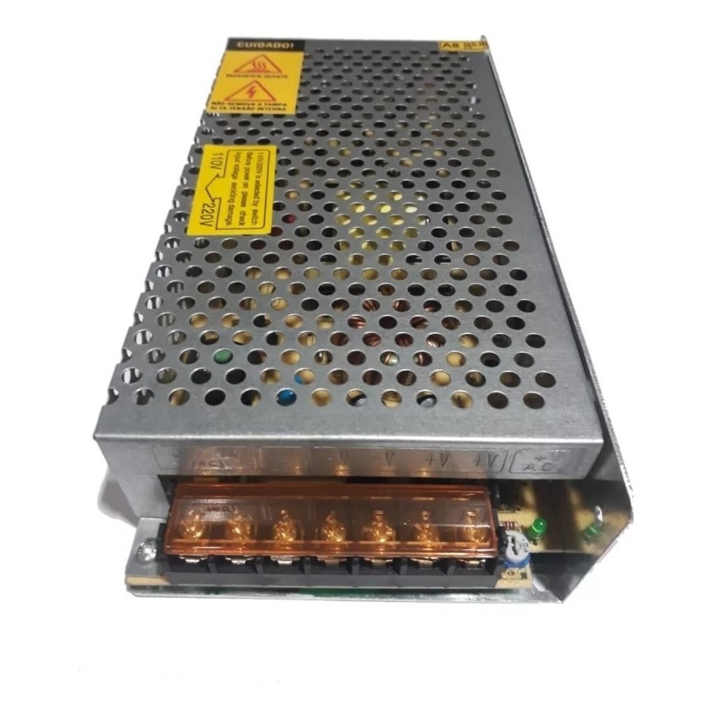 Fonte Chaveada 5v 20a 100w 110v/220v Painel De Led Colmeia CFTV