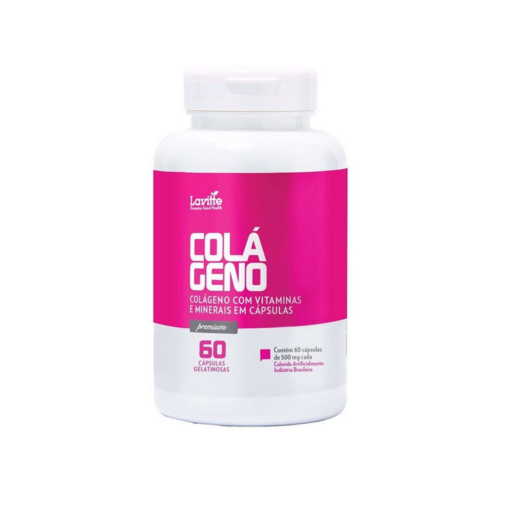 colageno em capsulas com vitaminas e minerais Vitamina A vitamina C vitamina B12 com 60 caps