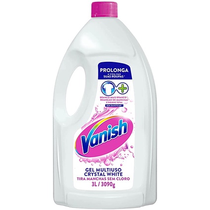 Alvejante Livre De Cloro Vanish Crystal White 3 Litros