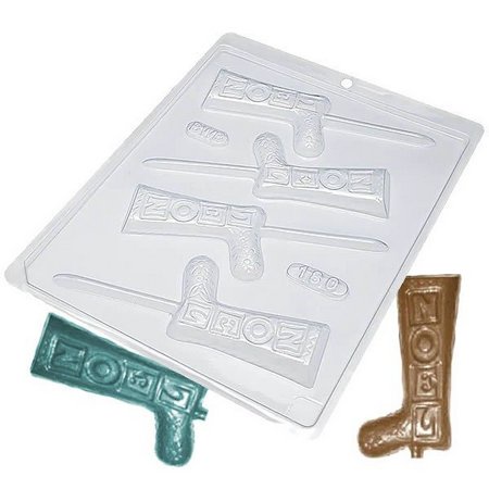 Forma Simples Pirulito Bota Papai Noel 180  em Acetato BWB Para Bombom e Doces de Chocolate e Confeitaria Doceira em Oferta na Shopee