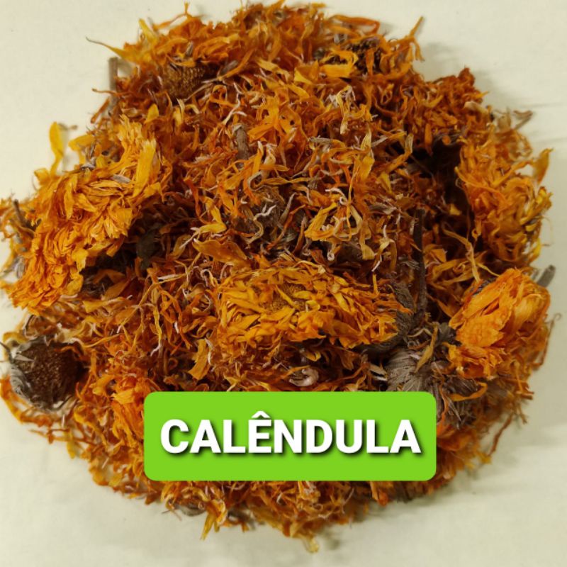 CHÁ DE CALÊNDULA preço p/cada 100g  ou 300g À GRANEL em Oferta na Shopee