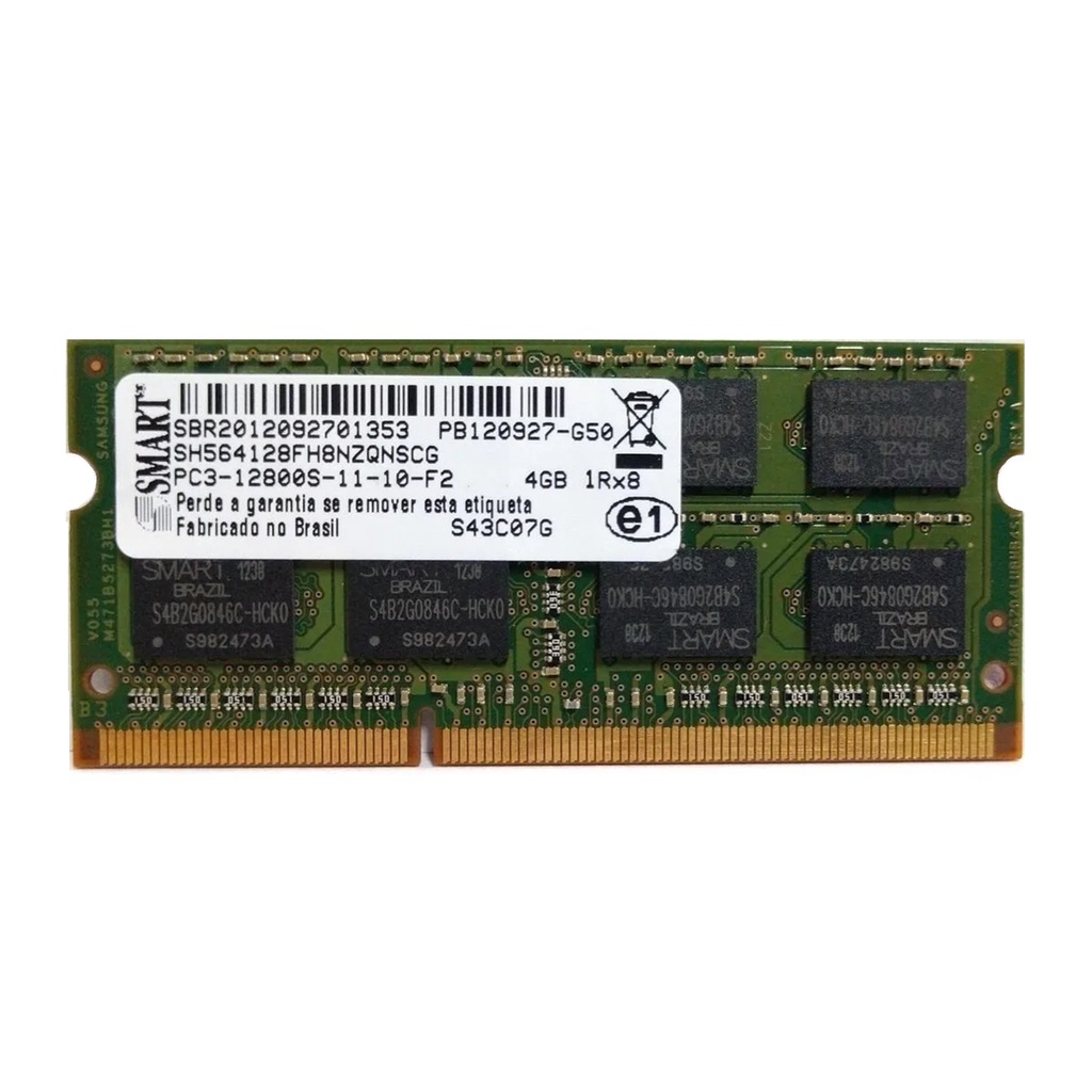 Memória 4 Gb Notebook 1rx8 Ddr3 Pc3l -12800s