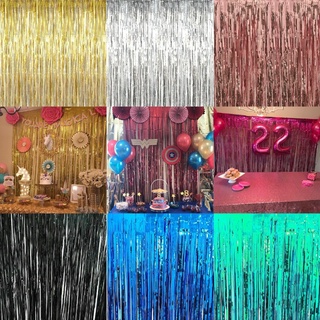 1 M X 2 Bachelorette Party Backdrop Cortinas/Glitter Folha De Ouro Franja Cortina Cenário/Foto Decoração