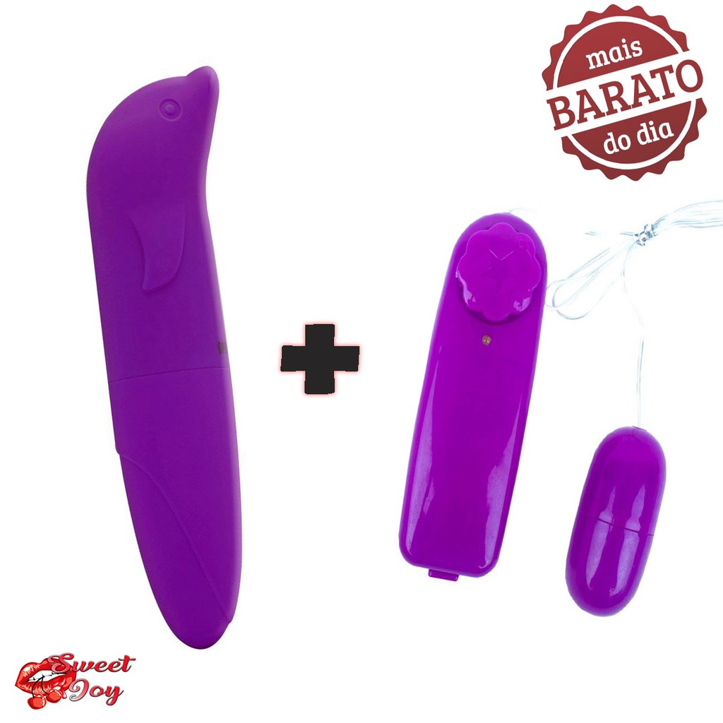 Kit Meu Primeiro Vibrador Vibrador Ponto G Golfinho Capsula Bullet Vibrador Multivelocidade 3195