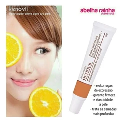 Sérum Concentrado Com Ácido Hialurônico E Vitamina C e E Potencializador Da Juventude Renovil Abelha Rainha 30g