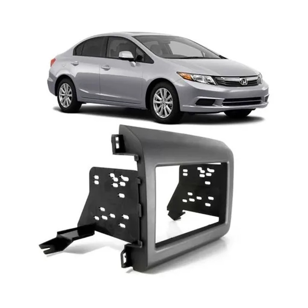 Moldura Dvd 2din Central Multimídia Honda Civic 2012 A 2016