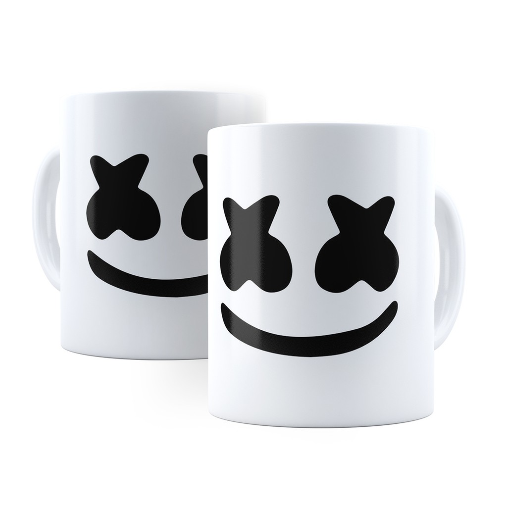 Caneca MarshMello - Xícara Personalizada 325ML Porcelana Cerâmica 100% AAA Cozinha Decoração Presente Marshmello