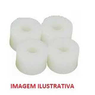 Kit Bucha Coroa Cg Titan 125 Fan 125 Até 08 Nylon Branca