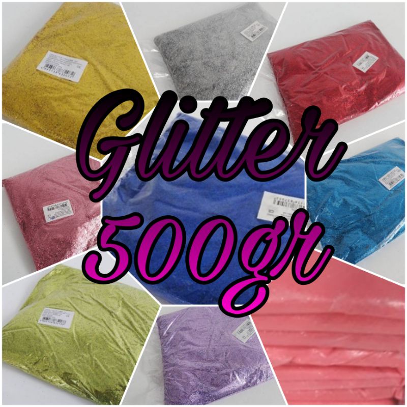 Glitter para Artesanato em Geral pacote C / 500gramas