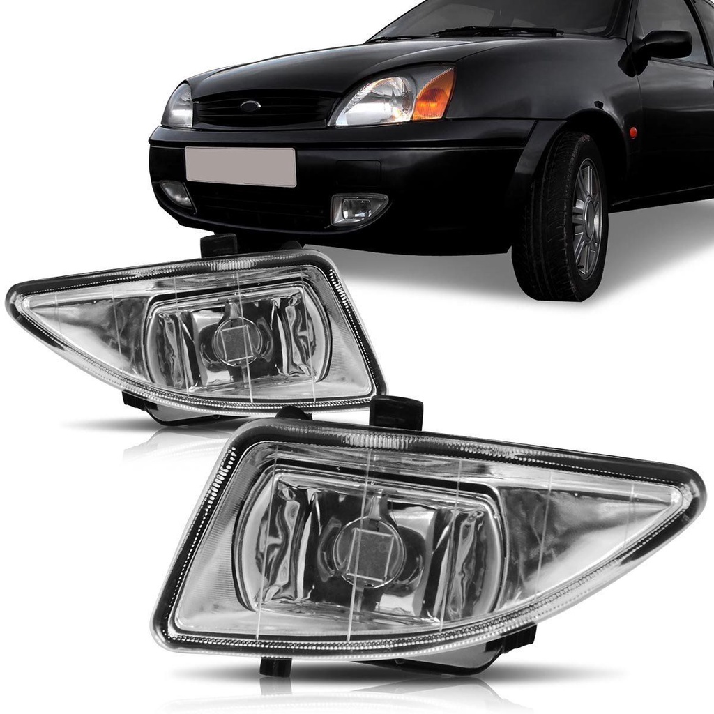 Par Farol Milha Fiesta Courier 2000 2001 2002 2003 2004 2005 2006 2007 2008 2009 2010 2011 2012 em Oferta na Shopee