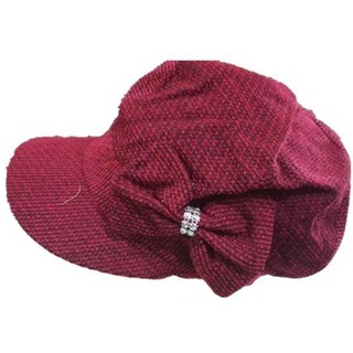 Boina Feminina Veludo Francesa Cobrir Cabelo Integral C/LACINHO