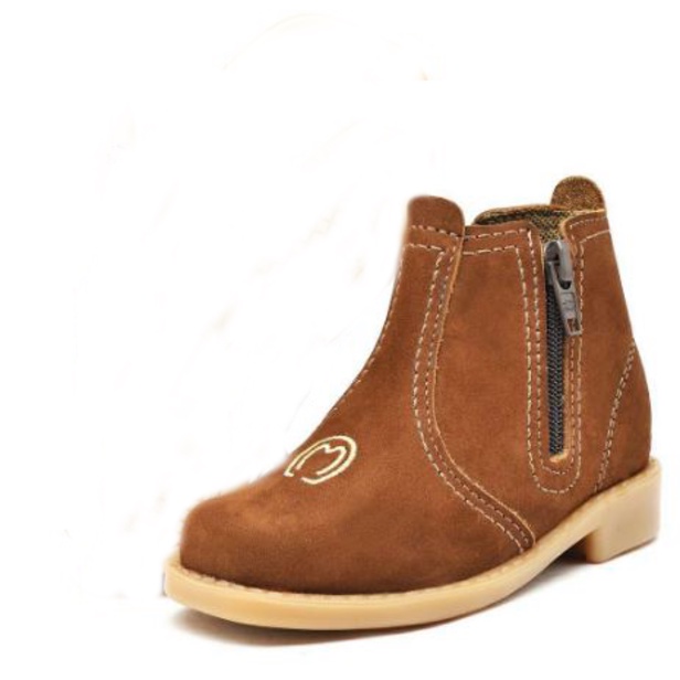 Bota Botina Botinha Infantil Menino Menina Masculina Feminina Country Texana Couro Legitimo Ziper Lateral