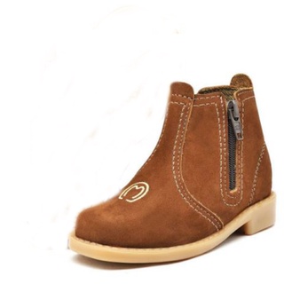 Bota Botina Botinha Infantil Menino Menina Masculina Feminina Country Texana Couro Legitimo Ziper Lateral