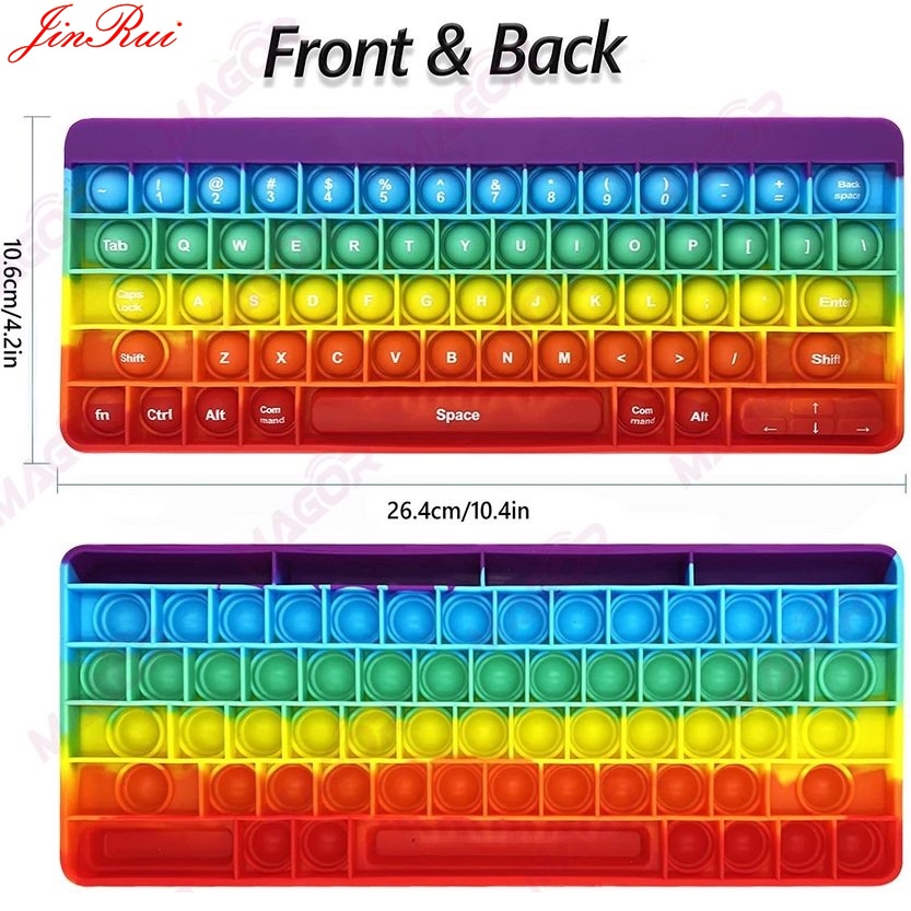 Pop It Teclado De Computador Fidget Toys | Shopee Brasil
